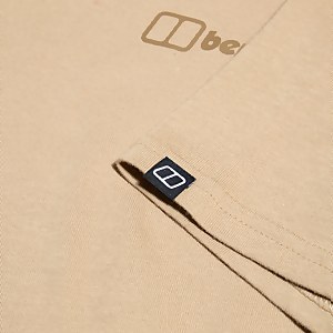 Men's Organic Colour Logo Super Stretch Tee Natural