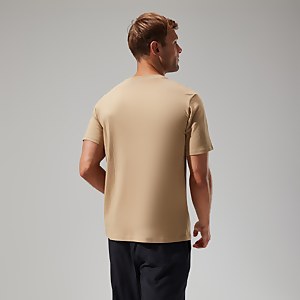 Men's Organic Colour Logo Super Stretch Tee Natural