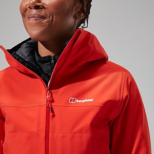Women's Highland Storm 3L Waterproof Jacket - Orange