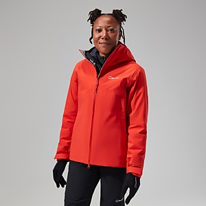 Women's Highland Storm 3L Waterproof Jacket - Orange