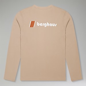 Unisex Orginal Heritage F&B Logo Long Sleeve T-Shirt - Natural