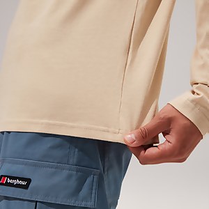 Unisex Orginal Heritage F&B Logo Long Sleeve T-Shirt - Natural