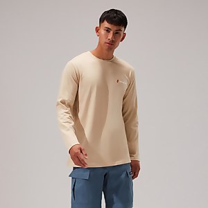 Unisex Orginal Heritage F&B Logo Long Sleeve T-Shirt - Natural