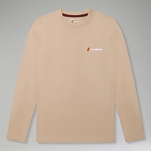 Unisex Orginal Heritage F&B Logo Long Sleeve T-Shirt - Natural