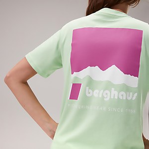 Unisex Skyline Lhotse Short Sleeve Tee - Light Green
