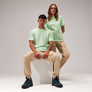 Unisex Skyline Lhotse Short Sleeve Tee Light Green - XS