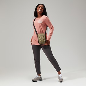 Linear Landscapre Long Sleeve T-Shirt für Damen - Rosa