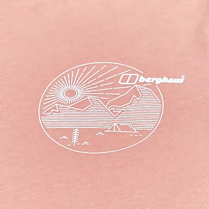 Linear Landscapre Long Sleeve T-Shirt für Damen - Rosa