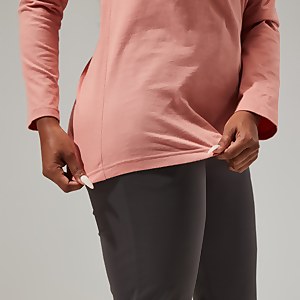 Linear Landscapre Long Sleeve T-Shirt für Damen - Rosa