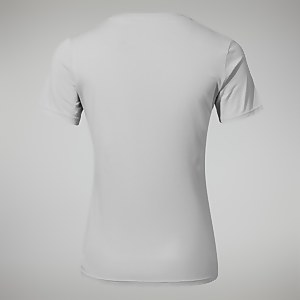 Women's Linear Landscape Short Sleeve Tee Light Grey