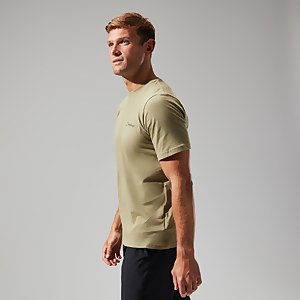 Mont Blanc MTN Short Sleeve T-Shirt für Herren - Hellgrün