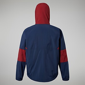 Men's Urban Co-ord Wind Jacket - Dark Blue/Dark Red
