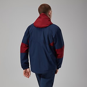 Men's Urban Co-ord Wind Jacket - Dark Blue/Dark Red