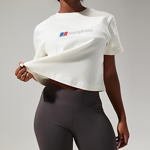 Women's Urban Crop Short Sleeve Tee - Natural