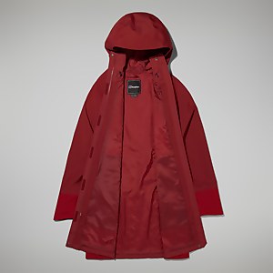 Women's Omeara Long Jacket - Dark Red