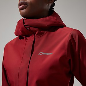 Women's Omeara Long Jacket - Dark Red