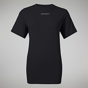 Women's Boyfriend Logo Short Sleeve Tee Black