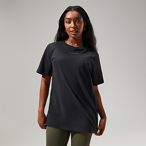Women's Boyfriend Logo Short Sleeve Tee Black