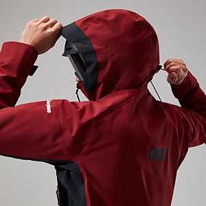 MTN Arete Descend Gore-Tex Jacken für Herren - Dunkelrot/Schwarz
