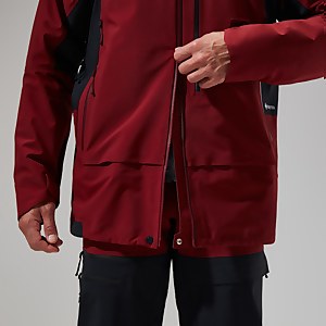 MTN Arete Descend Gore-Tex Jacken für Herren - Dunkelrot/Schwarz