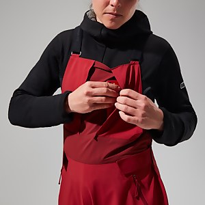Women's MTN Arete Descend Gore-Tex Bib Pants - Red
