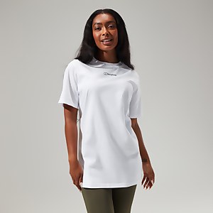 Boyfriend Logo Short Sleeve T-Shirt für Damen - Weiß