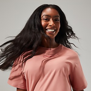 Women's Boyfriend Logo Short Sleeve Tee Black