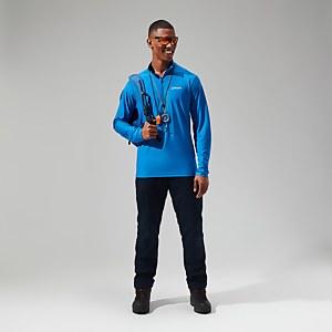 24/7 Long Sleeve Half Zip Tech T-Shirt für Herren - Blau