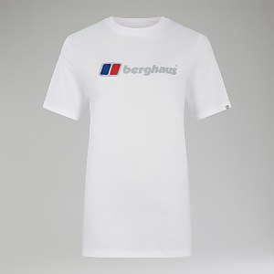 Women's Boyfriend Big Classic Logo Short Sleeve Tee White - 12