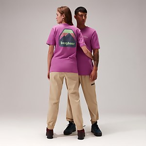 Unisex Graded Peak T-Shirt Purple - 3XL