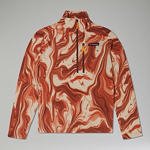 Unisex Prism Print Trango Half-zip Fleece - Brown/Natural