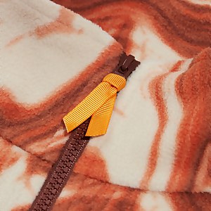 Unisex Prism Print Trango Half-zip Fleece - Brown/Natural