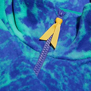 Unisex Prism Print Trango Half-zip Fleece - Turquoise/Blue