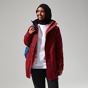 Women's Monic Gemini 3in1 Jacket - Dark Red