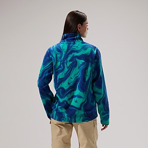Unisex Prism Print Trango Half-zip Fleece - Blue/Turquoise