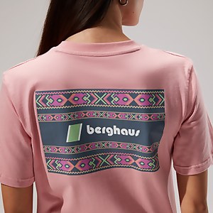 Unisex Aztec Block T-Shirt - Pink