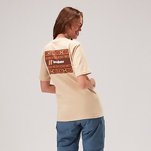 Unisex Aztec Block T-Shirt - Natural