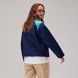 Women's Mayeurvate Waterproof Jacket - Dark Blue/Turquoise