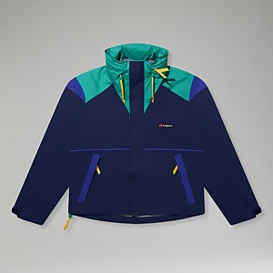Women's Mayeurvate Waterproof Jacket - Dark Blue/Turquoise