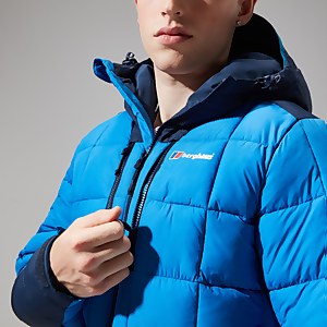 Men's Menahan Insulated Hooded Jacket - Blue/Dark Blue