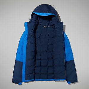 Men's Menahan Insulated Hooded Jacket - Blue/Dark Blue