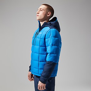 Men's Menahan Insulated Hooded Jacket - Blue/Dark Blue