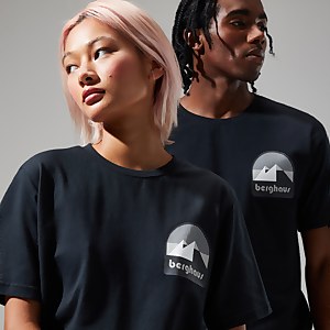 Unisex Mtn Anaglyph T-Shirt Black - 2XL