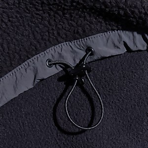 Unisex Urban Oversized Smock Fleece - Black/Grey