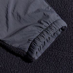 Unisex Urban Oversized Smock Fleece - Black/Grey