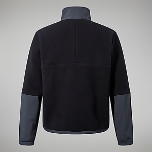 Unisex Urban Oversized Smock Fleece - Black/Grey