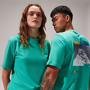 Unisex Cho Zine Short Sleeve T-Shirts - Turquoise