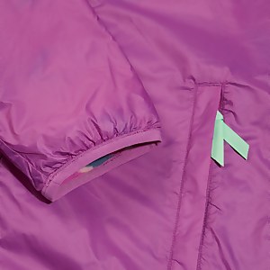 Unisex Reverse Wind Full-zip Fleece - Purple/Turquoise