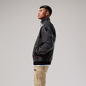 Unisex Blockback Full-zip Fleece - Grey/Black