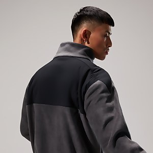 Unisex Blockback Full-zip Fleece - Grey/Black